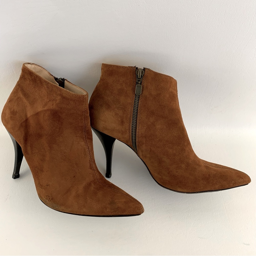 Brown Suede Ankle Boots